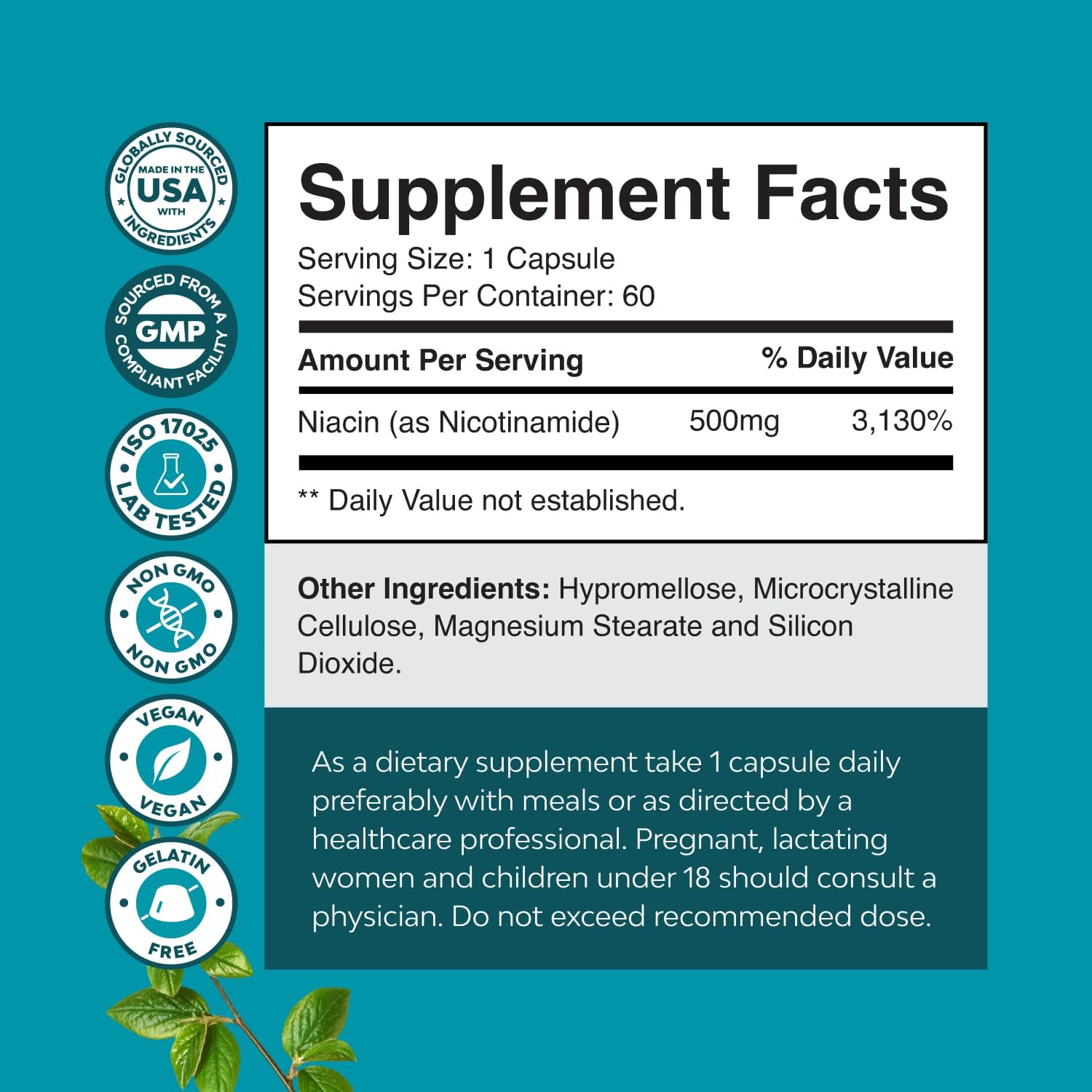 Bundle of Youthful Trans Resveratrol Supplement and Vitamin B3 Nicotinamide 500mg Capsules - With AMPK Activator Brain Booster Immune Support - Mitochondrial Energy and Potent Skin Supplement