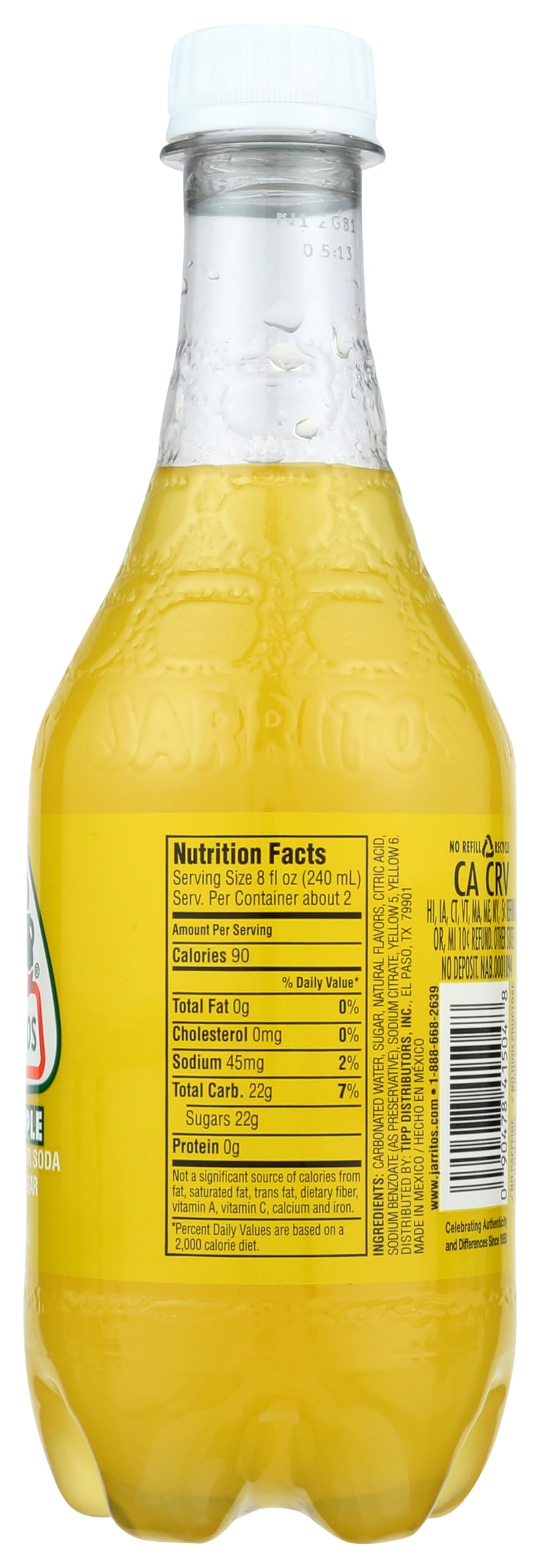 Jarritos Drink Pineapple 16.9 Ounce Pack of 24 product thumbnail 7