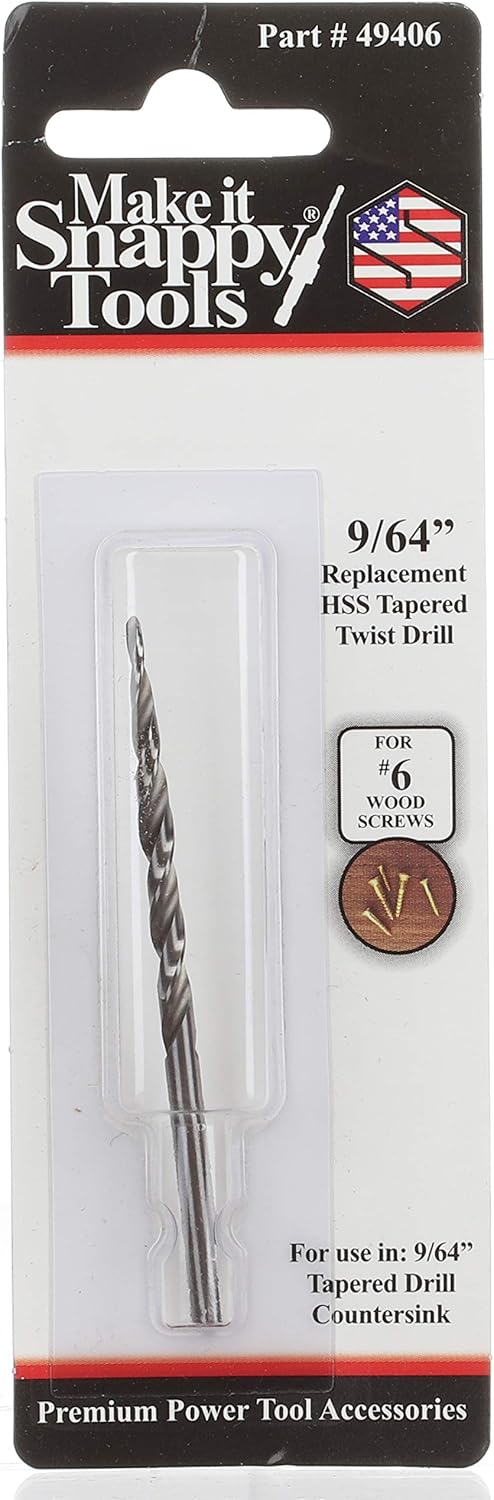 Make it Snappy Tools Replacement 9/64 Inch HSS Tapered Drill (Replaces Part # 49409) #49406