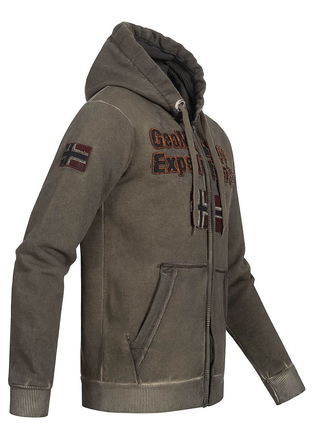 Geographical Norway Gimdo Men - Sudadera con Capucha y Bolsillo Tipo Canguro para Hombre - Sudaderas con Logo para Hombre - Sudadera de Manga Larga con Capucha
