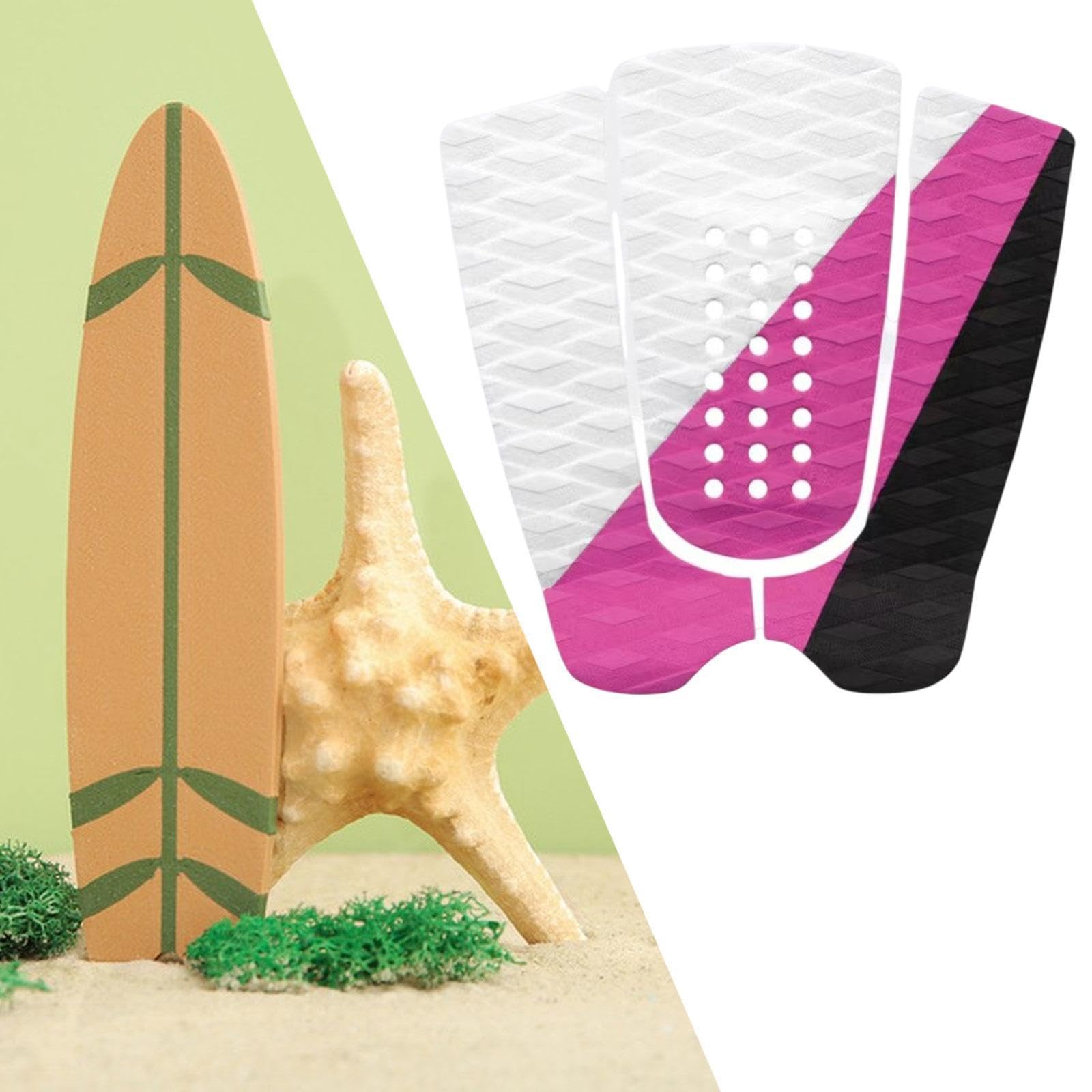 Menolana 3X Surfboard Traction Pads Deck Grip Pad Multipurpose Deck Traction Pad Non Slip for Skimboard Longboard Surfing Accessories