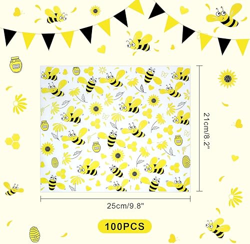 Miniatura 2 de 100 hojas de papel de cera para alimentos rookea Flower Deli papel de envoltura de papel para sándwiches de dulces, galletas, envolturas