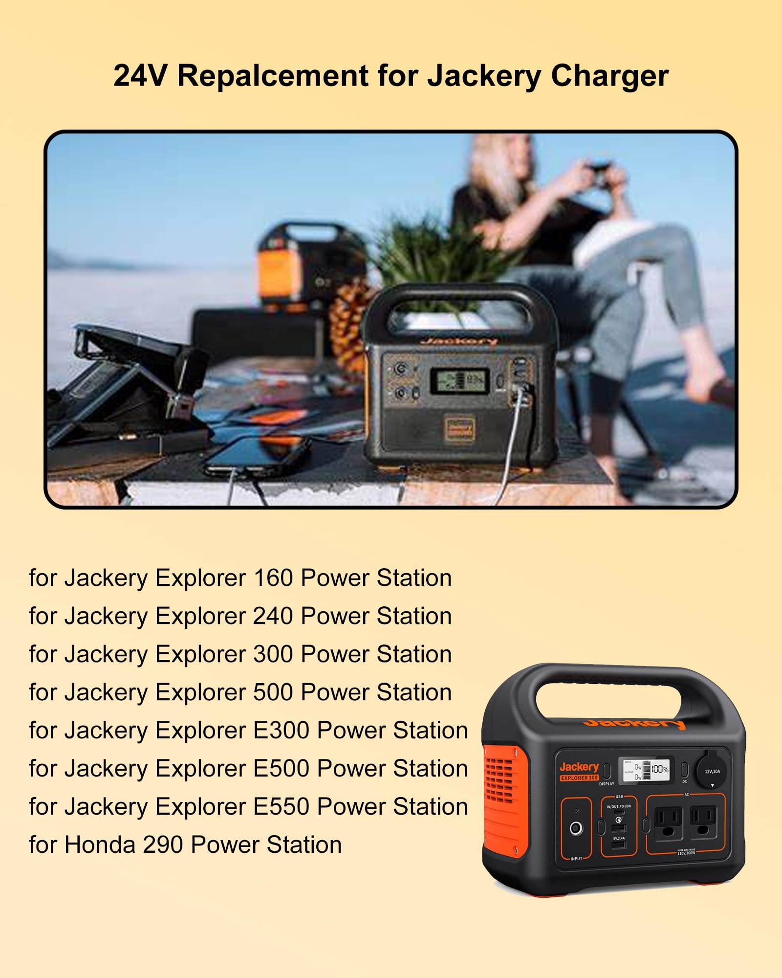 Amazon.com: 24V for Jackery Charger Compatible with Jackery