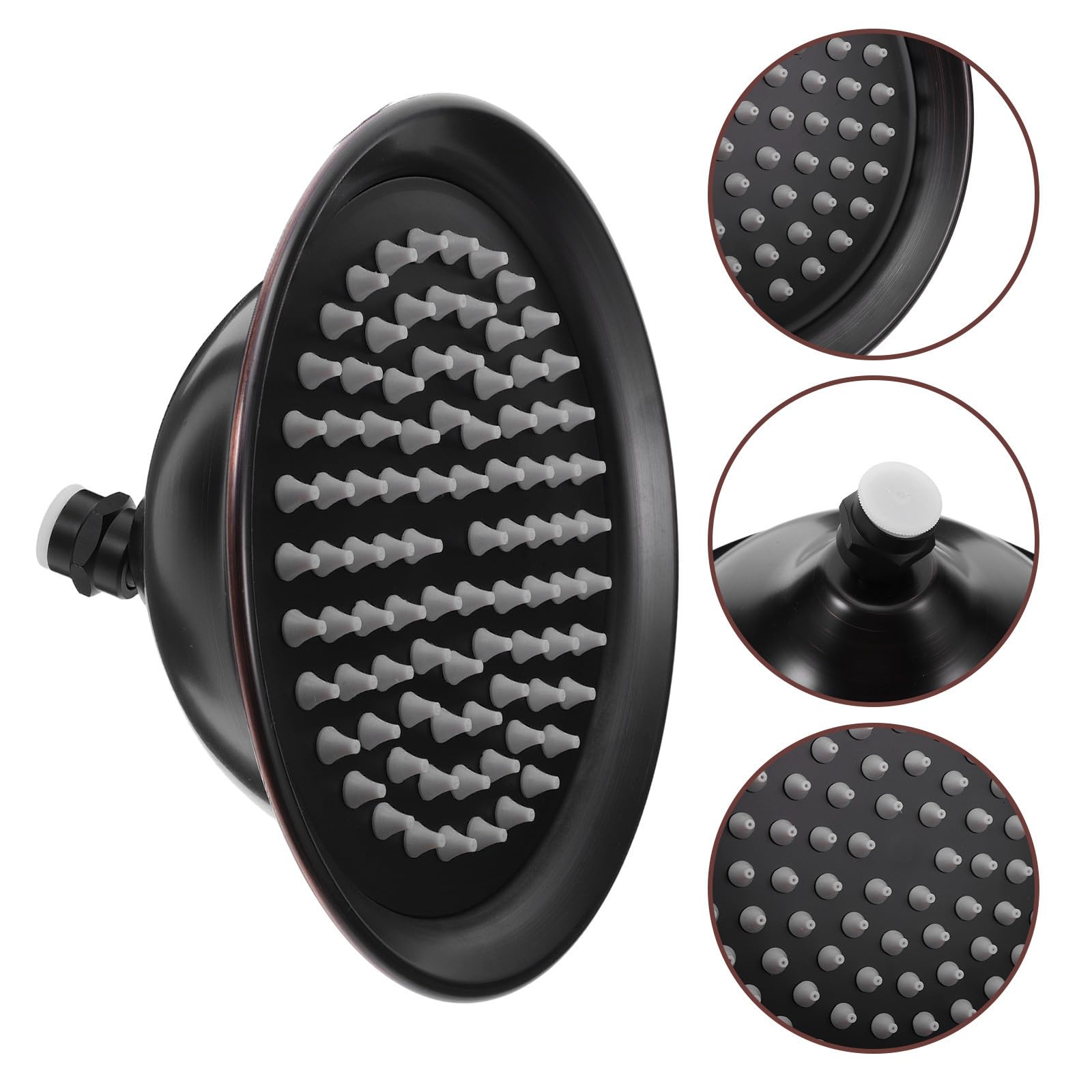 DOITOOL Cabezal de Ducha Vintage de Cobre Diseño Grande en Forma de Campana para Baño, Rociador de Ducha Amplia Cobertura y Estabilidad Estructural, Adecuado para Familias y Uso Matutino