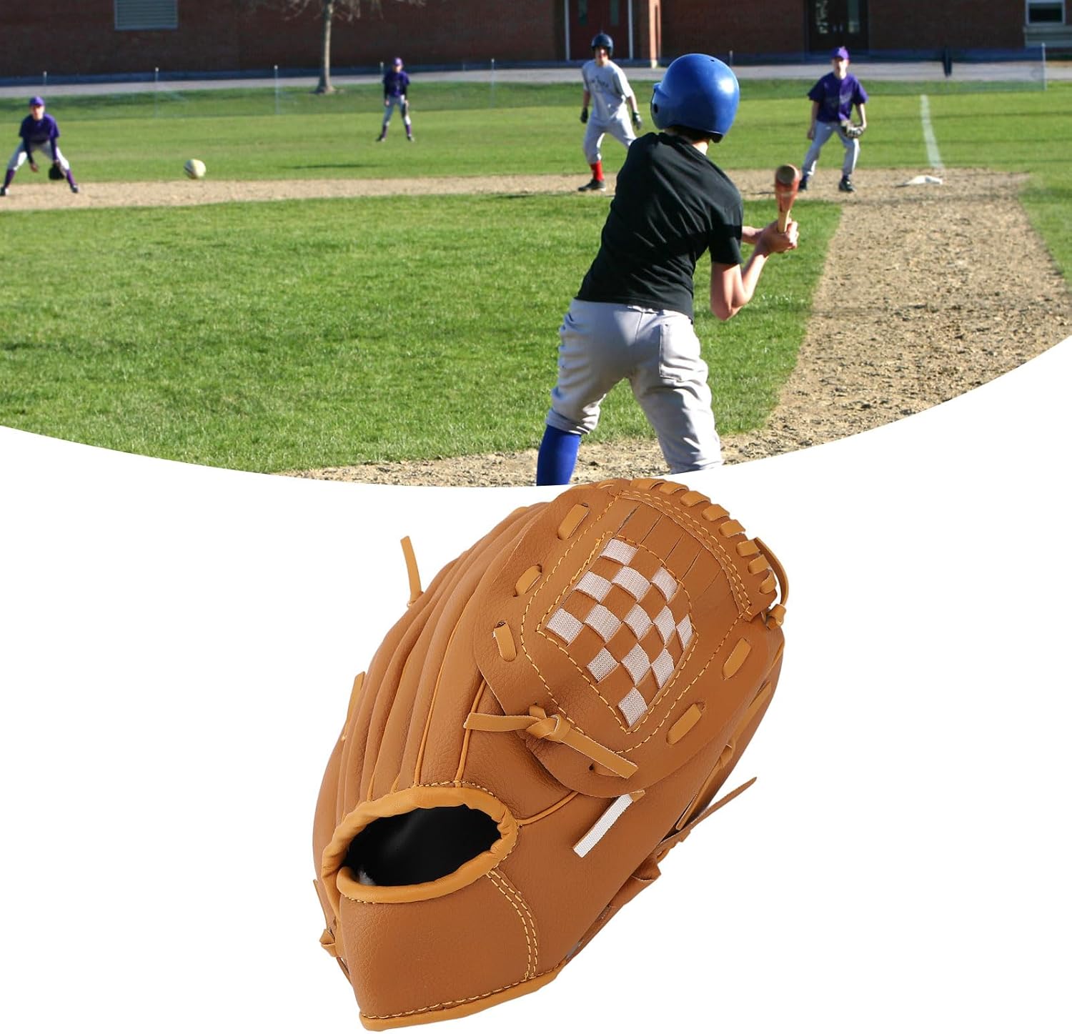 Sport Baseball Glove, Softball Glove, Catchers Mitt for Young and Adult Players Who Practice and Play Regularly