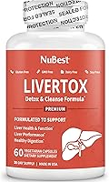 Vista 6 de LiverTox - Fórmula avanzada de desintoxicación y limpieza hepática - Soporte hepático de hierbas con cardo mariano, cúrcuma, alcachofa, diente