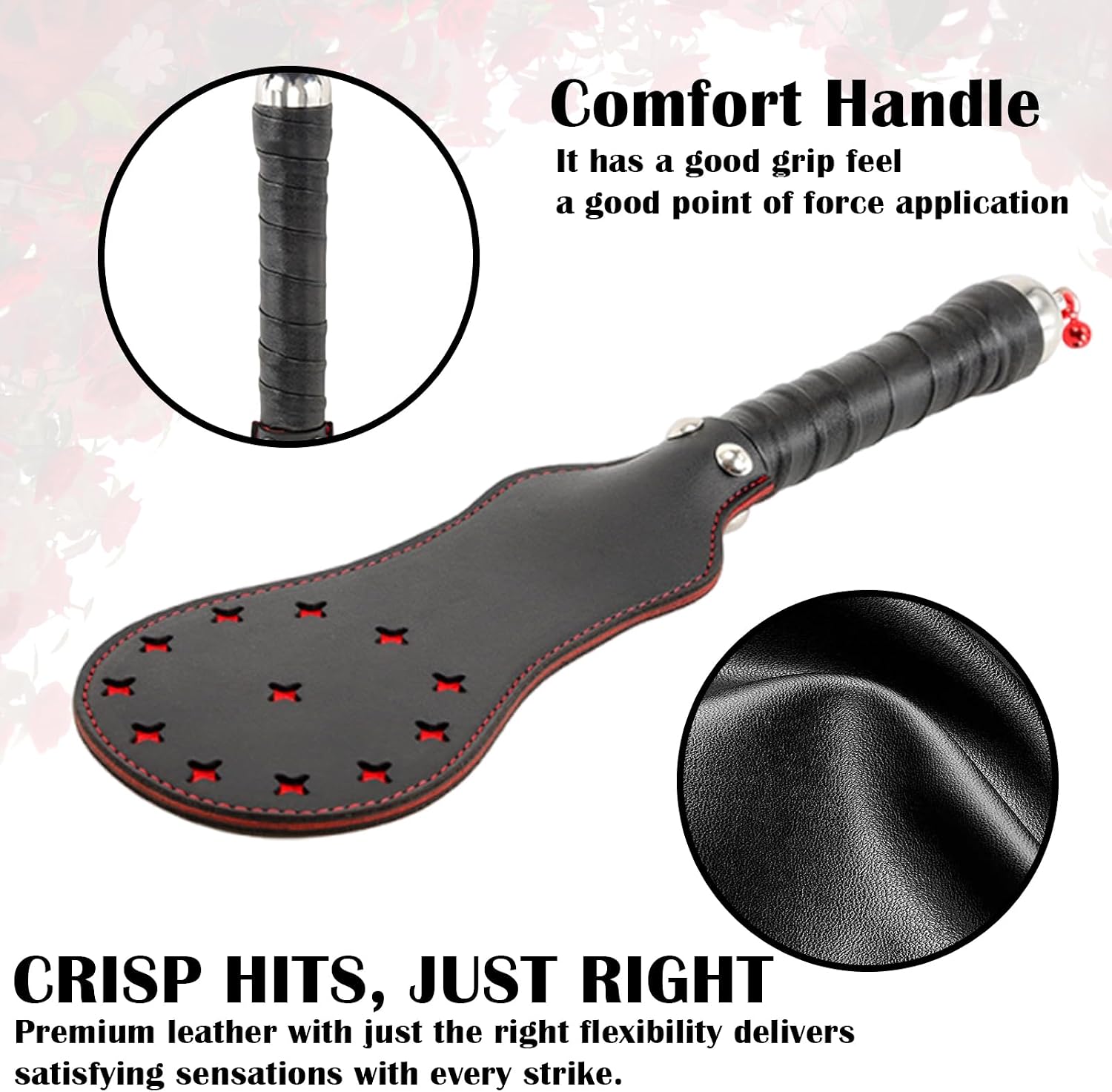 Leather Sex Paddle Fetish Spanking Paddle BDSM Whip BDSM Paddle SM Toys for Spanking Adults Bondage Whips BDSM Flogger Spanking Machine for Couples Cosplay Sex Toys - S&M Paddles