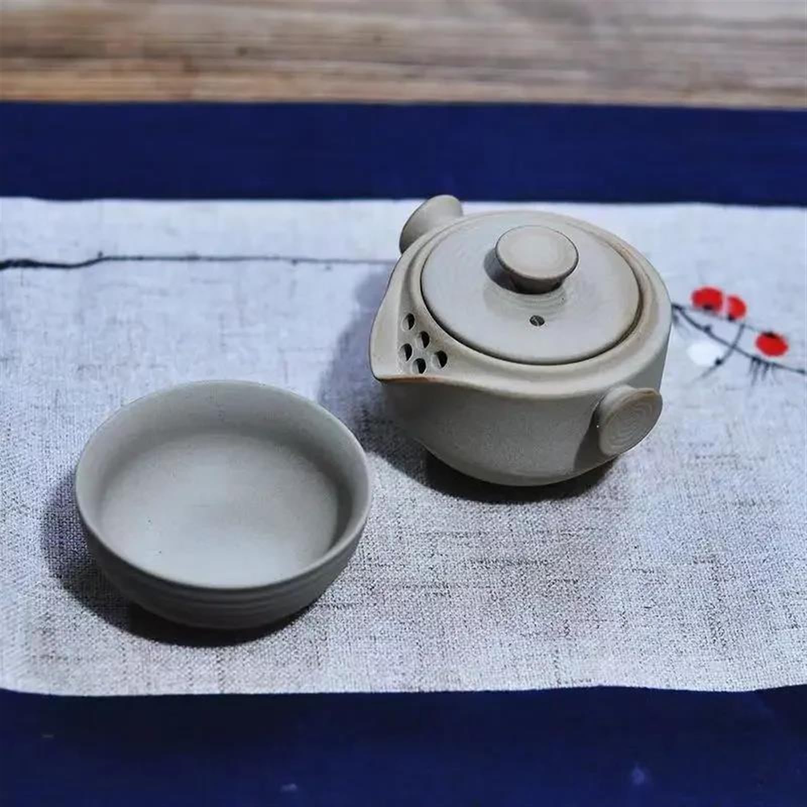 Nachmittagstee-Set, Kung-Fu-Tee-Set, Chinesisches Tee-Set, Nachmittagstee-Set im chinesischen Stil, Gongfu-Tee-Sets, Gaiwan-Kaffee-Teekanne, Tee-Set mit 1 Teekanne und 1 Tasse, Reise-Tee-Set