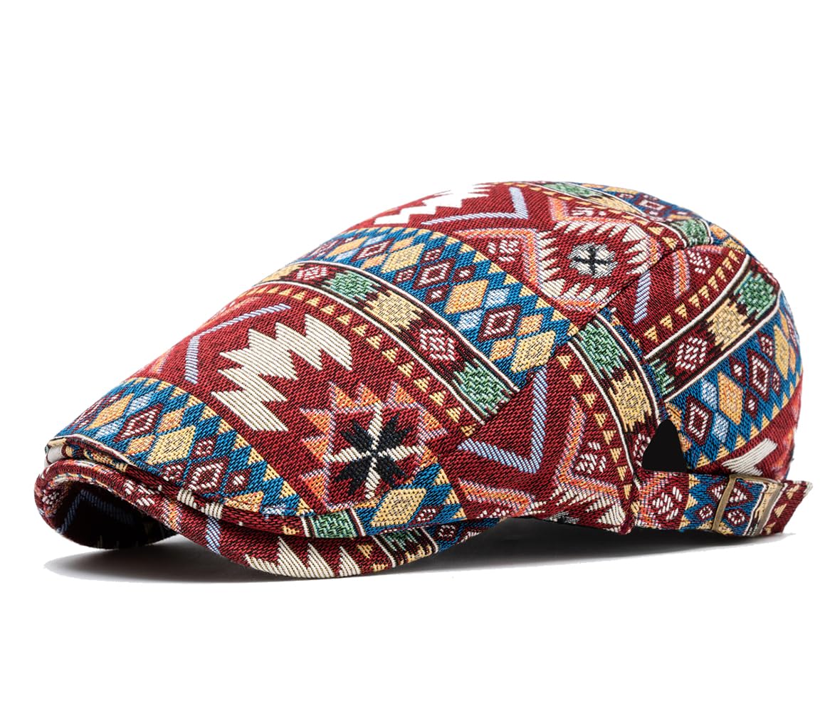 Cotton Newsboy Cap,Breathable Ivy Gatsby Cabbie Beret Hat for Men's Women Driving Hunting Golf
