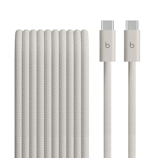 Beats 240W USB-C to USB-C Braided Cable, Fast Charging, Durable/Tangle Free, Compatible with Apple and Android Devices (3 m/10 ft) – Surge Stone - Amazon product rated Grade A