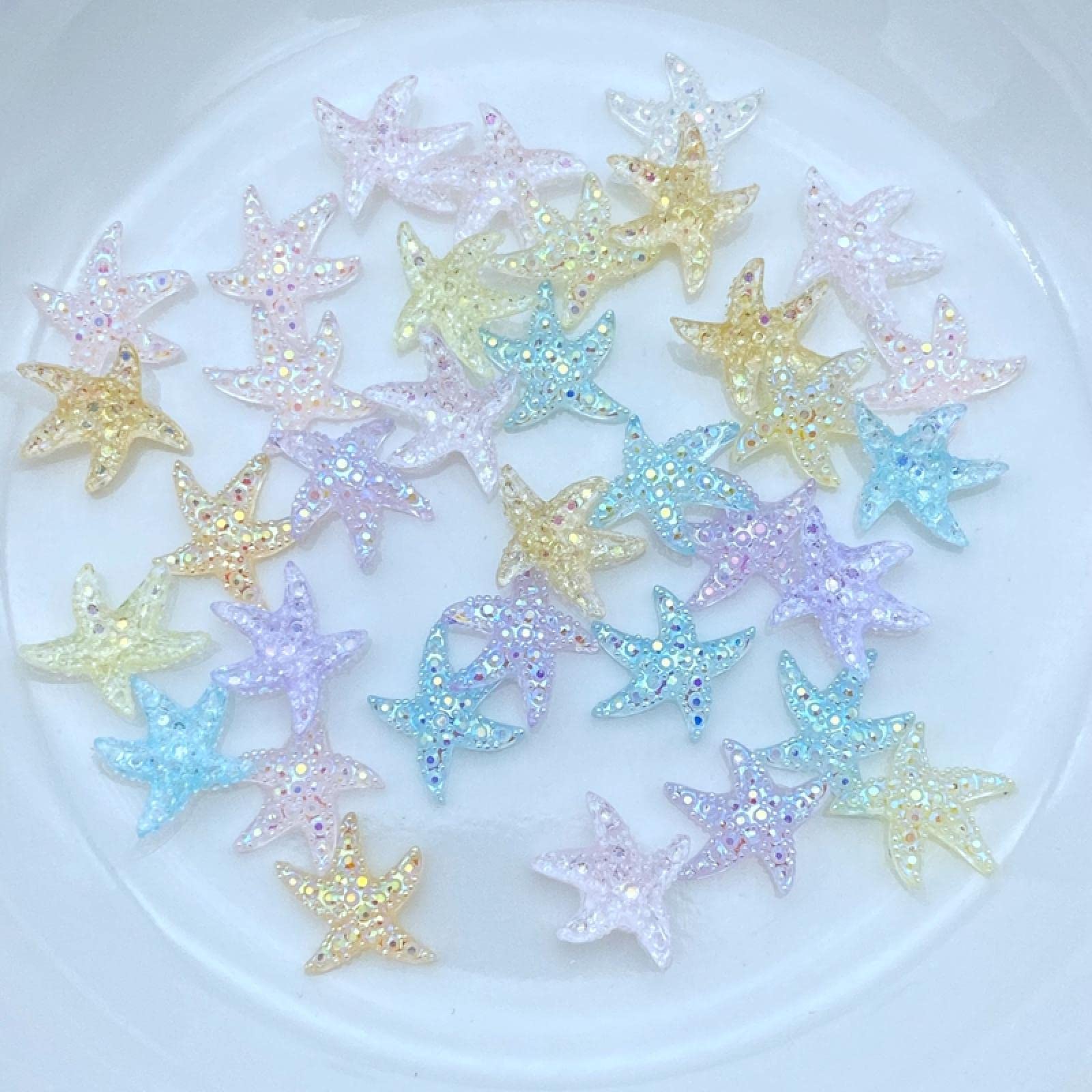 Coquillages de mer 100 pièces mini figurines résine pour bijoux DIY