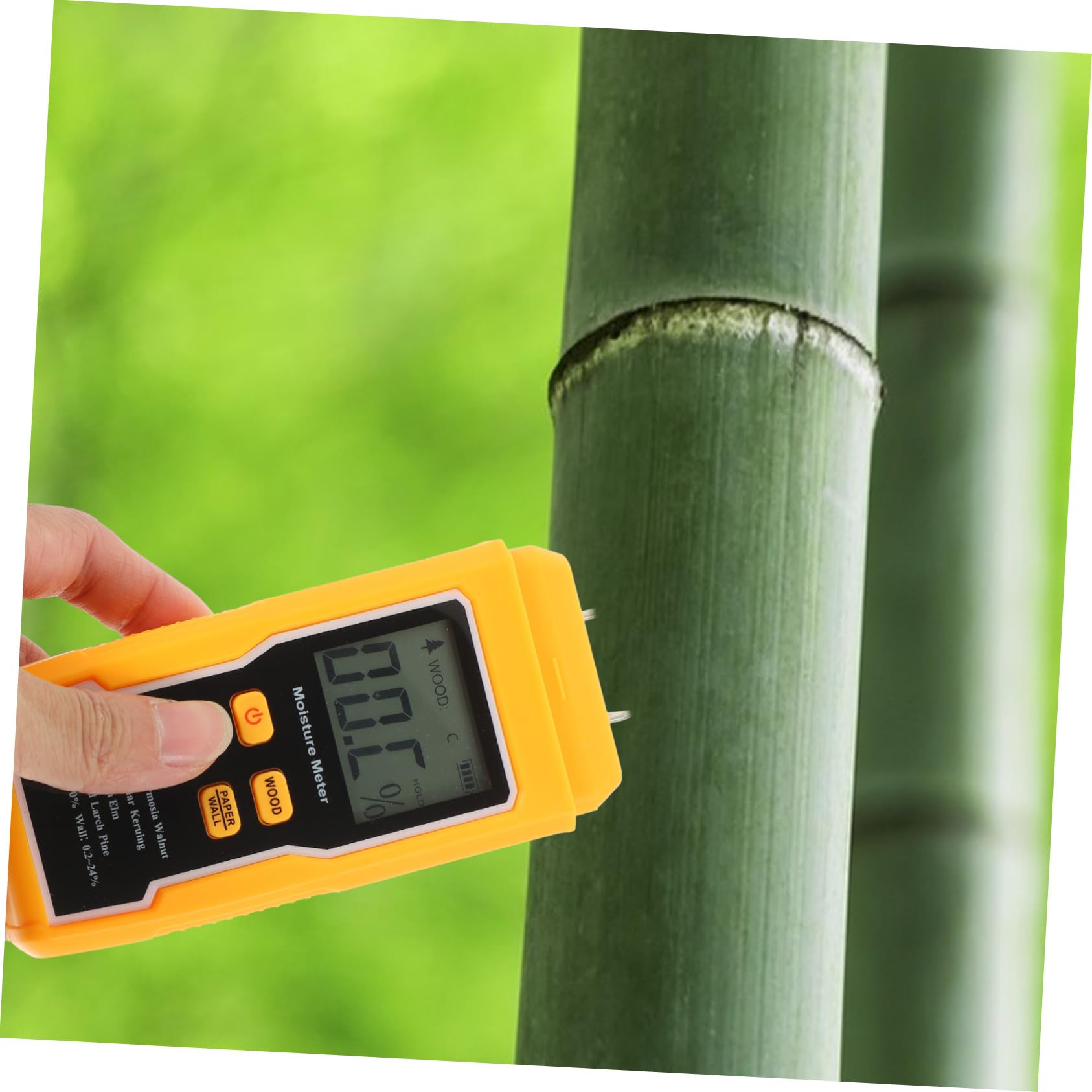 jojofuny 2pièces Testeur Humidité Bois Mesure Précise Pour Bois Cloison Sèche Et Sol Appareil Compact Avec Écran Lcd Et Probes Intégrés Outil Pour Évaluer Humidité Des Matériaux