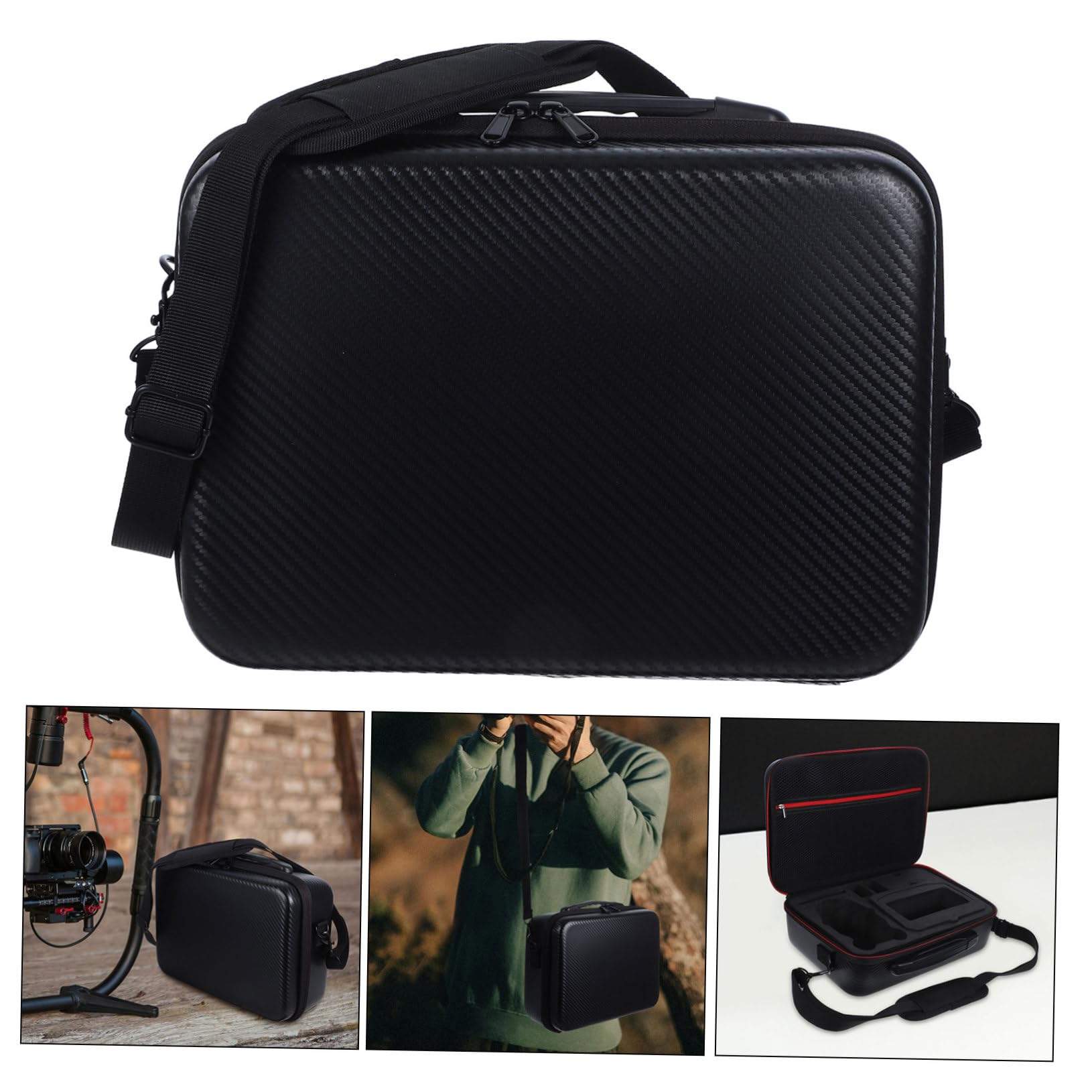 Estuche para Cámara Portátil Bolso Organizador Correa para Hombro Compatible Pro Protectora para Lentes