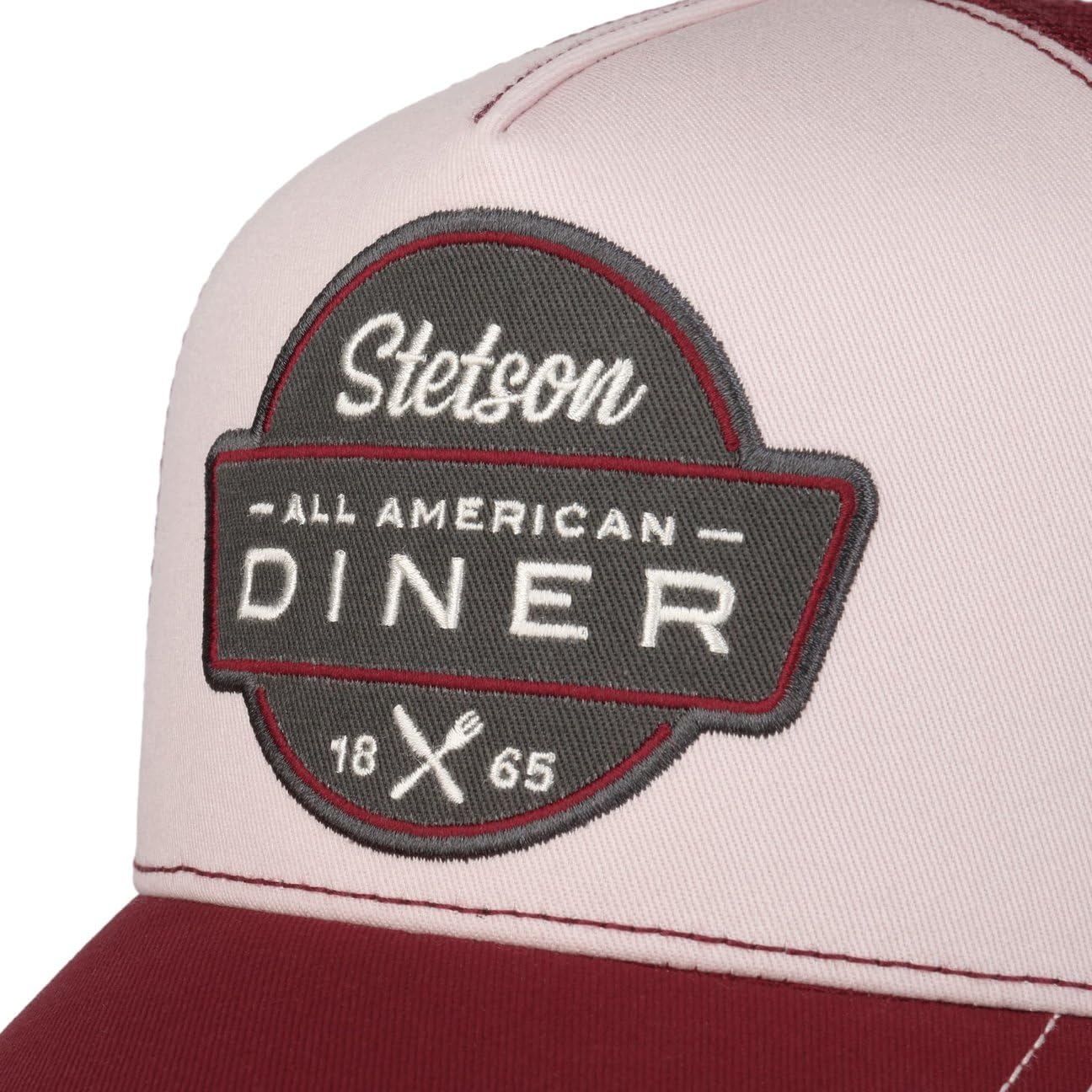 Stetson All American Diner 1865 męska czapka typu trucker – bejsbolowa siateczkowa czapka typu snapback, z daszkiem, podszewka, podszewka wiosna-lato