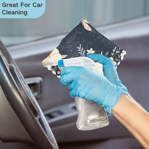 Miniatura 7 de Libélula en guirnalda turquesa para el hogar, paños de cocina grandes, paños de cocina de algodón para otoño, toallas de cocina absorbentes