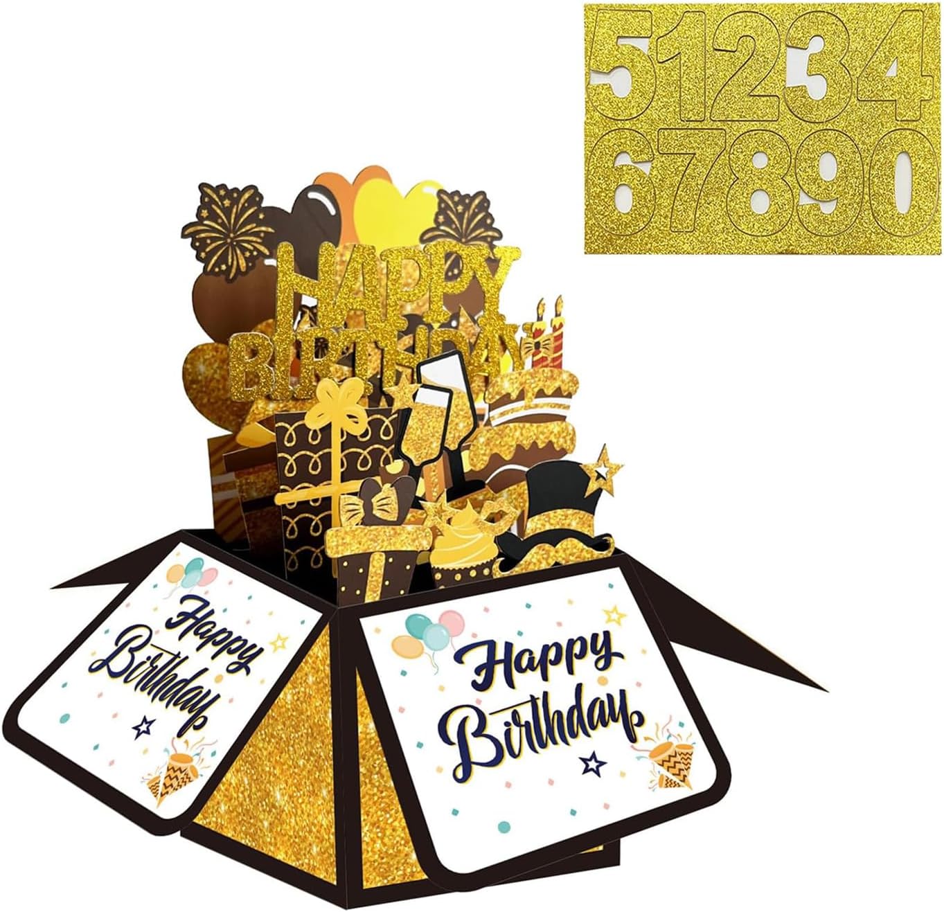 Santoro 3D Pop-up Card - Music Pop N' Rock Greetings Card - For Him, For Her, For Birthday, For Any Occasion