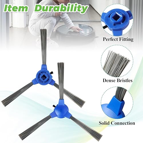 Miniatura 2 de Techecook Repuesto de cepillo lateral para cepillos laterales Eufy RoboVac 11S 12 15T 15C 25C 30 30C 35C 11S Max 15C Max 25C Max 30C Max G20 G30