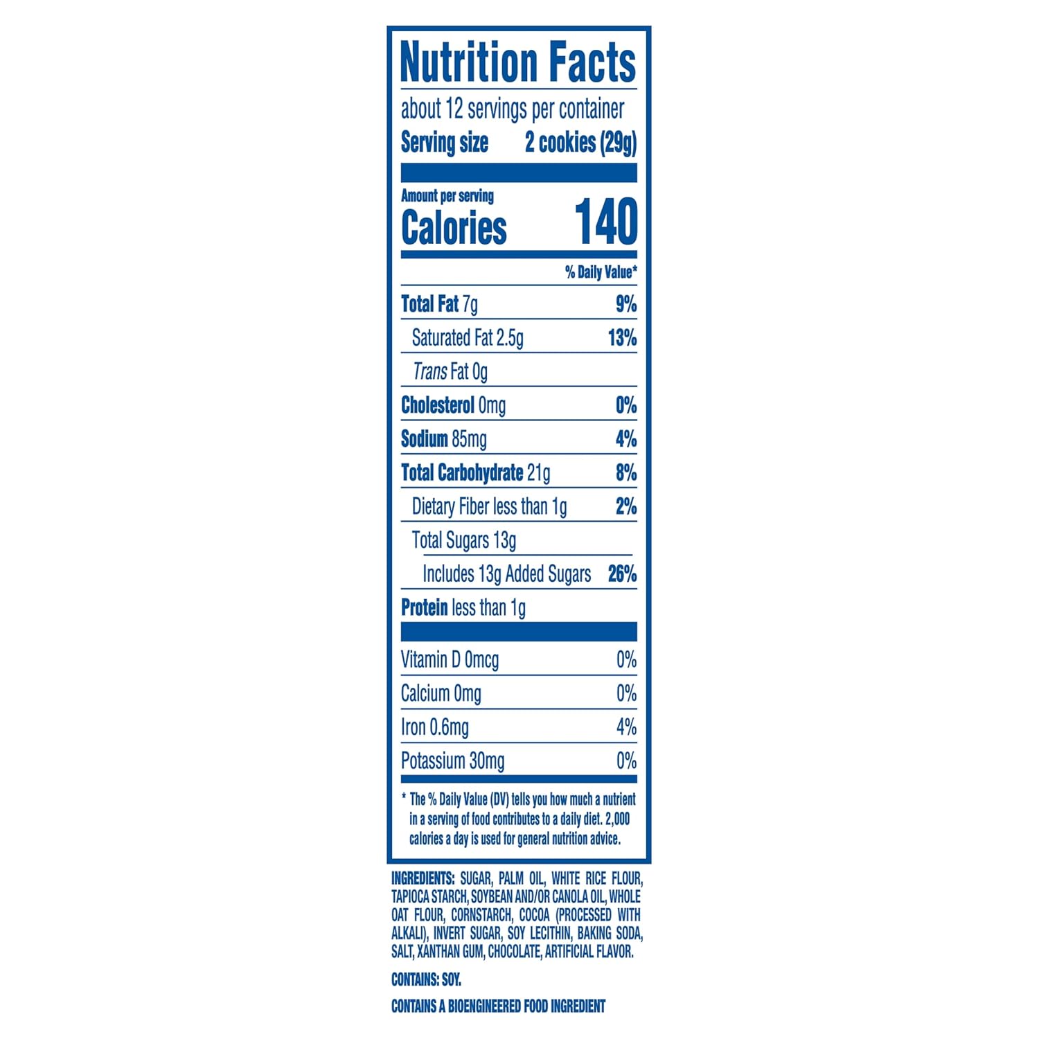 OREO Double Stuf Gluten Free Chocolate Sandwich Cookies, 12-12.47 oz Packs