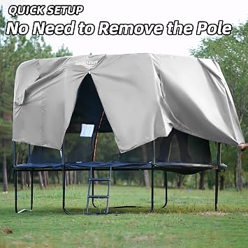 Gardenature トランポリン用テント テントのみ 14フィートフレーム用 ストレートポール6本 ラウンドトランポリンアクセサリー