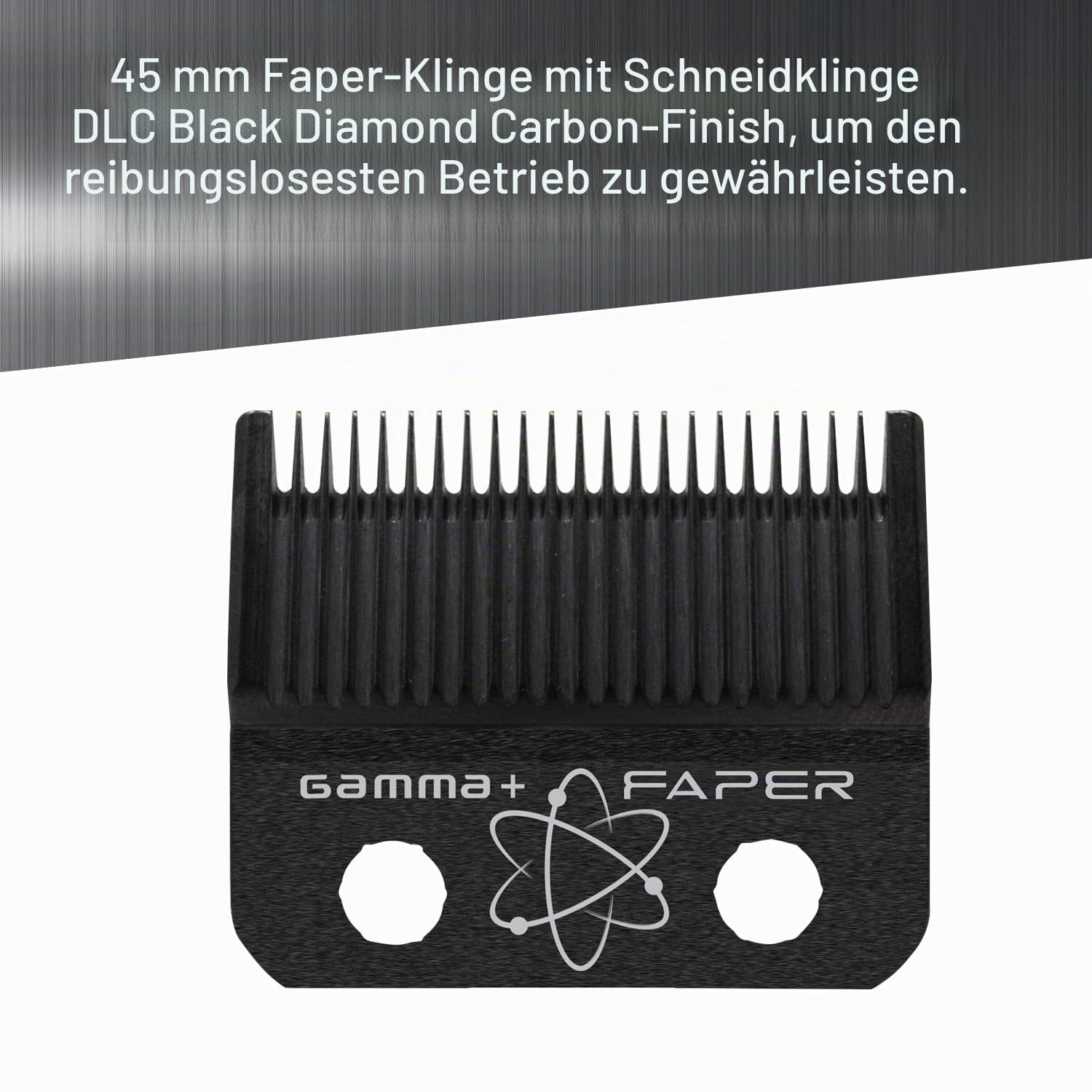 GAMMAPIU' Cyborg Professioneller Herren-Haarschneider, Clipper mit Bürstenlosen Motor, 200 Minuten Autonomie ohne Kabel, Zwei Klingeneinstellhebel 0 Abstand, 8 Kämme, Stabiles Metallgehäuse