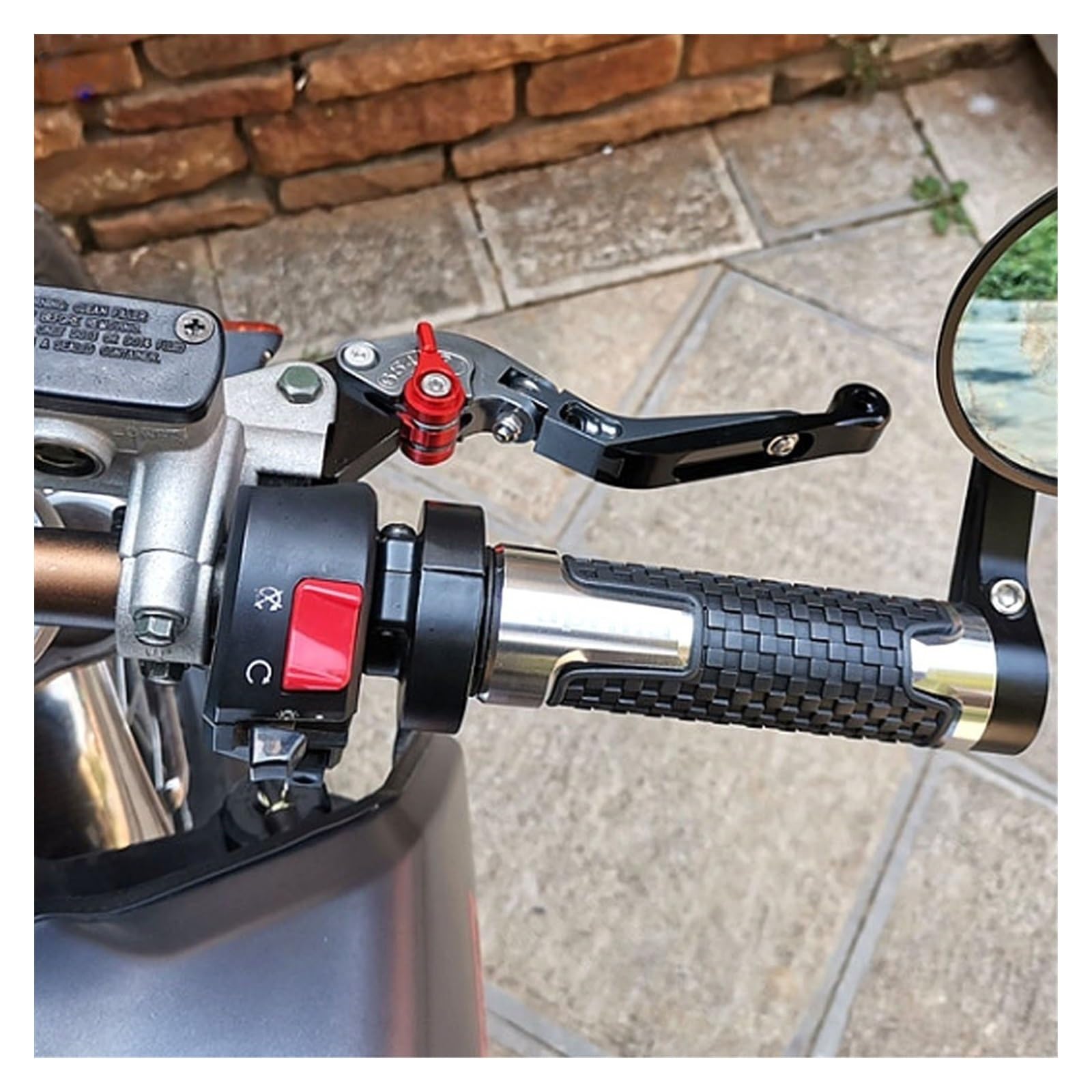 Palanca De Manillar De Freno CNC, Palancas De Embrague De Freno Ajustables Plegables Extensibles para Kawa&Saki Ni&nja 400 250 300 400 125 Z125 / SL Palancas Frenos