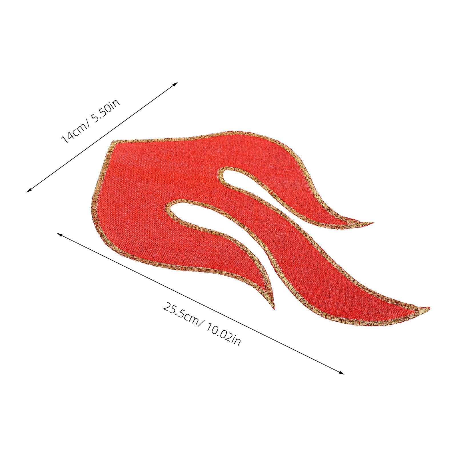 HANABASS Patchs Thermocollants Brodés Feu Rouge 5pcs pour Vêtements et Jeans Légers Faciles à Stocker Usage Personnel et Boutique