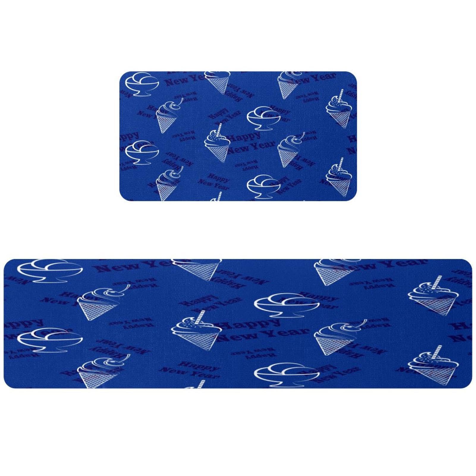 Tapis de cuisine antidérapants contre les glissades avec motif doux