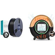 SUNLU Offizieller Filament Trockner S2, SUNLU PLA+2.0 Filament Schwarz 1KG PLA+ Schwarz