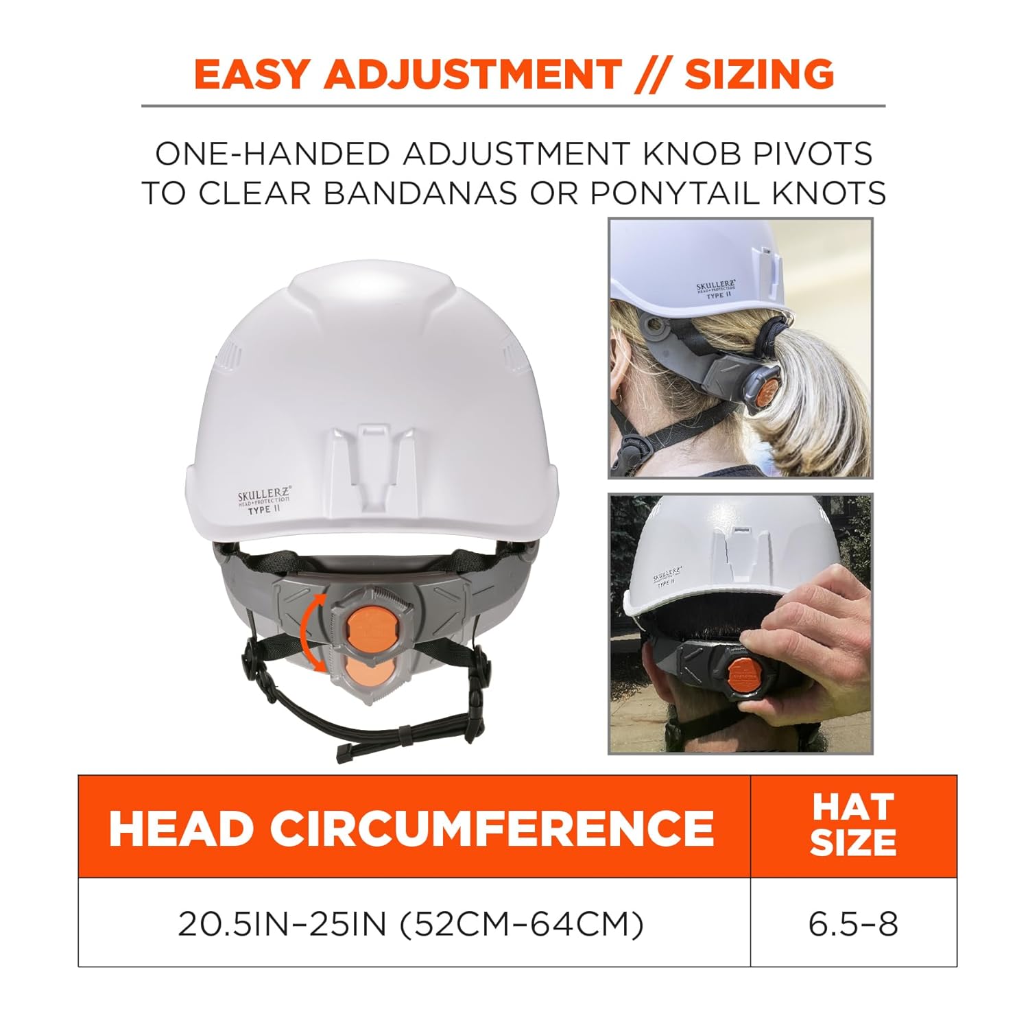 Ergodyne Skullerz 8977 Type 2 Vented Safety Helmet, Class C, Type II Hard Hat, White
