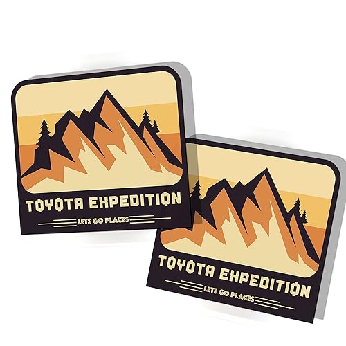 5.5" 2 PCS Retro Decal Sticker Compatible With Rav4 4Runner Tacoma TRD Gr Corolla Camry Waterproof Weatherproof Outdoor Sticker Decal Car Sticker