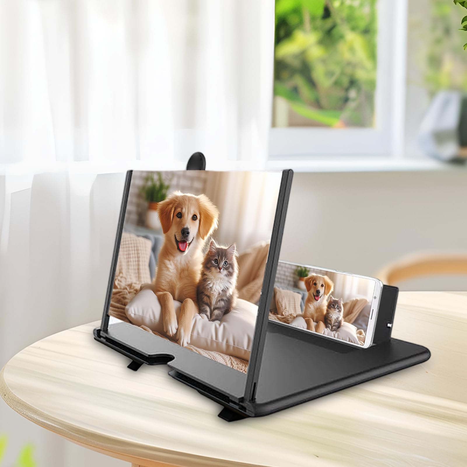 Ingranditore di schermo per telefoni cellulari, ingranditore HD 3D per desktop - ingranditore display smartphone, per bambini e anziani per guardare video, per serate cinema,