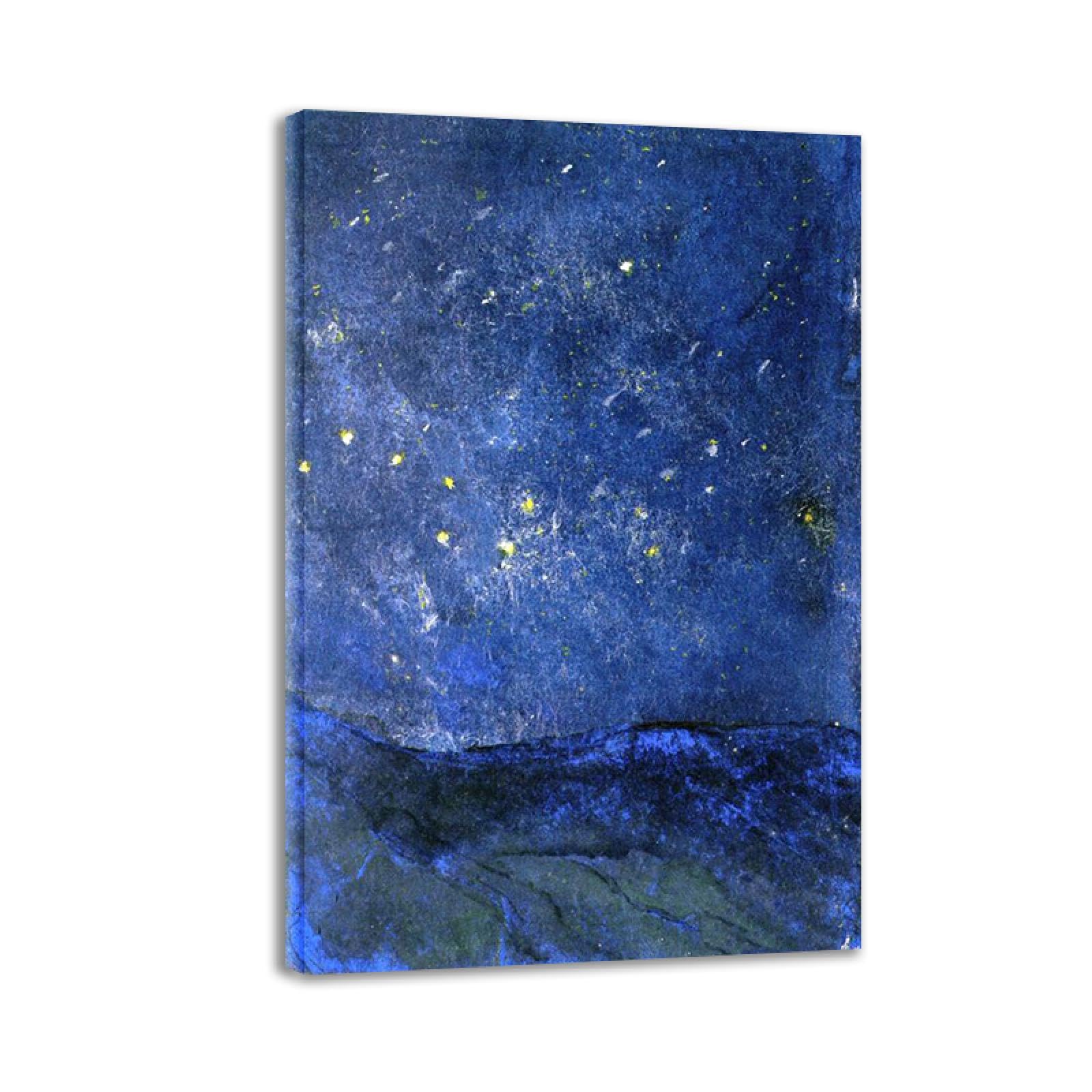 Tableaux célèbres abstraite de Nolde ciel étoilé, toile de décoration murale 40x60 - 7
