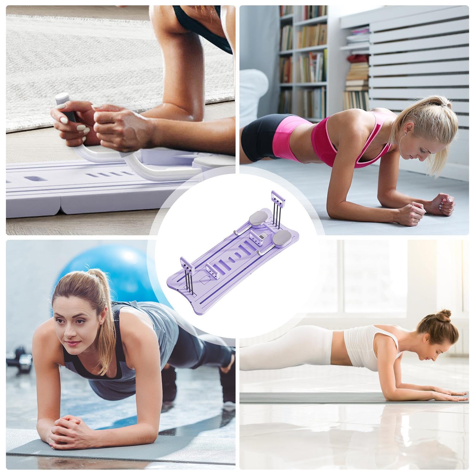 Pilates Reformer Compact, Planche Pilates, Planche D'entraînement Abdominale Multifonctionnelle, Machine De Pilates Portable, Reformeur De Pilates Pliable pour L'entraînement À Domicile