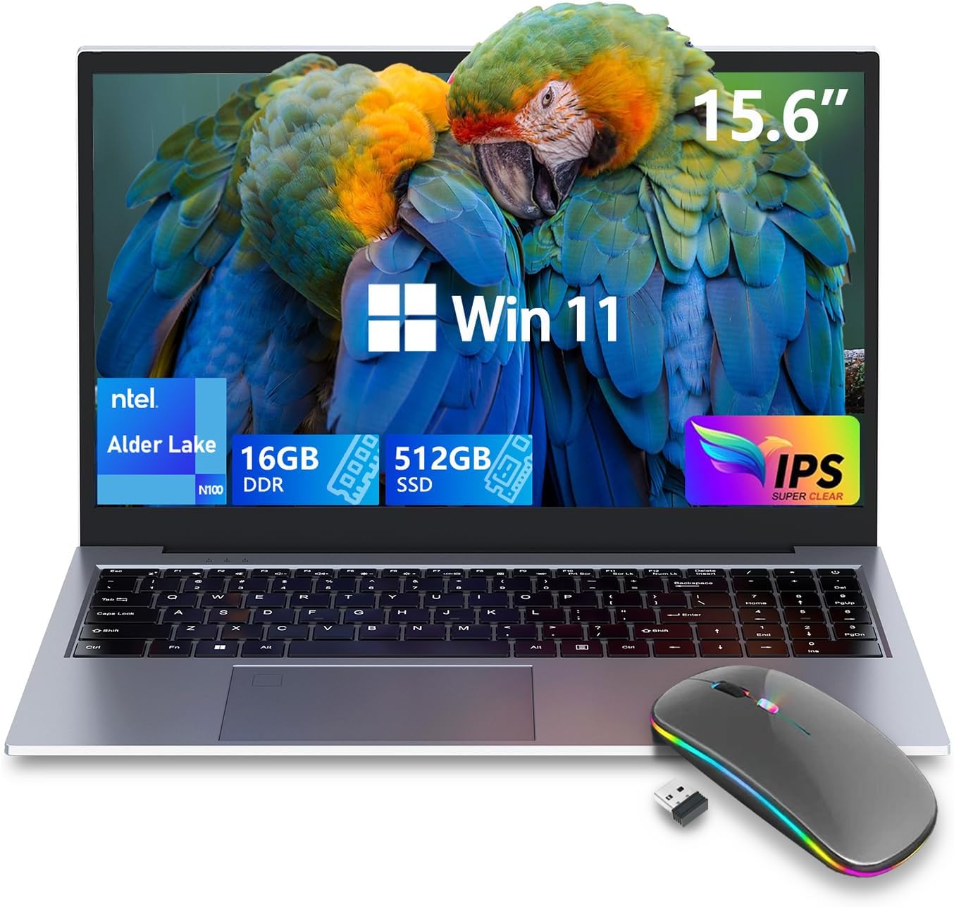 Laptop,Gaming Laptop,N100(UP to 3.4Ghz) 16GB DDR4 512GB...