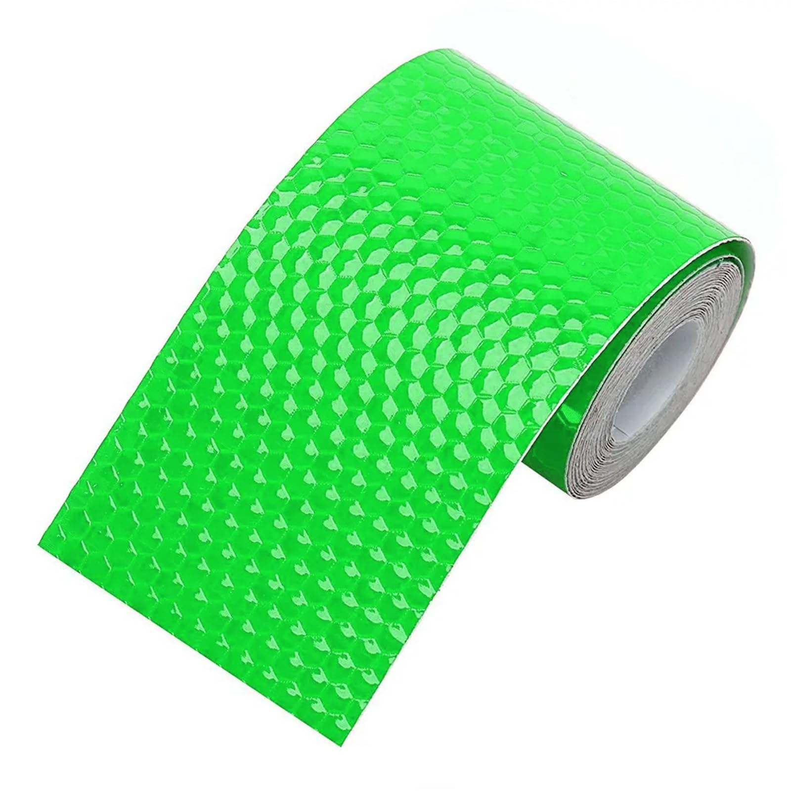 Yuzguhey Grün Reflective Tape, Self Adhesive Fluorescent Reflector Warning Tape, Pack Of 3 Multicolor 300Cm By 5Cm For Bicycles Motorcycle(Grün)