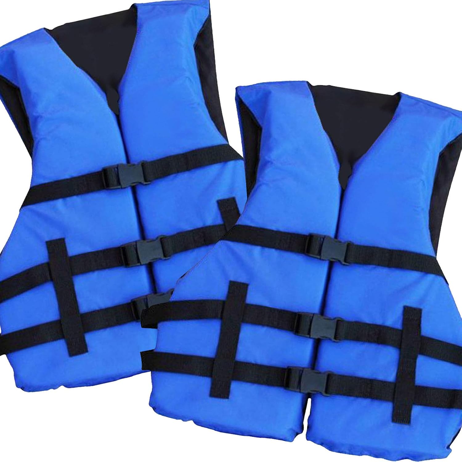 2 Pack Basic Coast Guard Approved Life Jacket by Hardcore Water Sports (Blue)