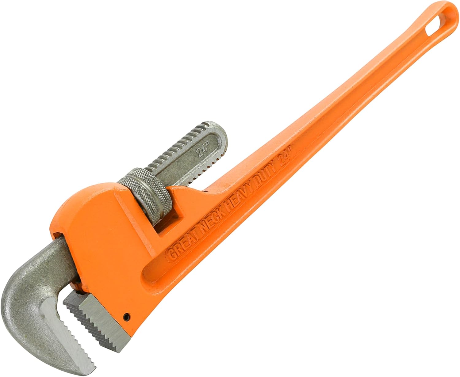 GreatNeck PW24 Pipe Wrench 24" | Heavy Duty Pipe Wrench | Large-Scale Plumbing Tool | Precision Jaw, Snugly Fits Just about Any Pipe | The Only Pipe Wrench You Need to Get your Plumbing Project Done