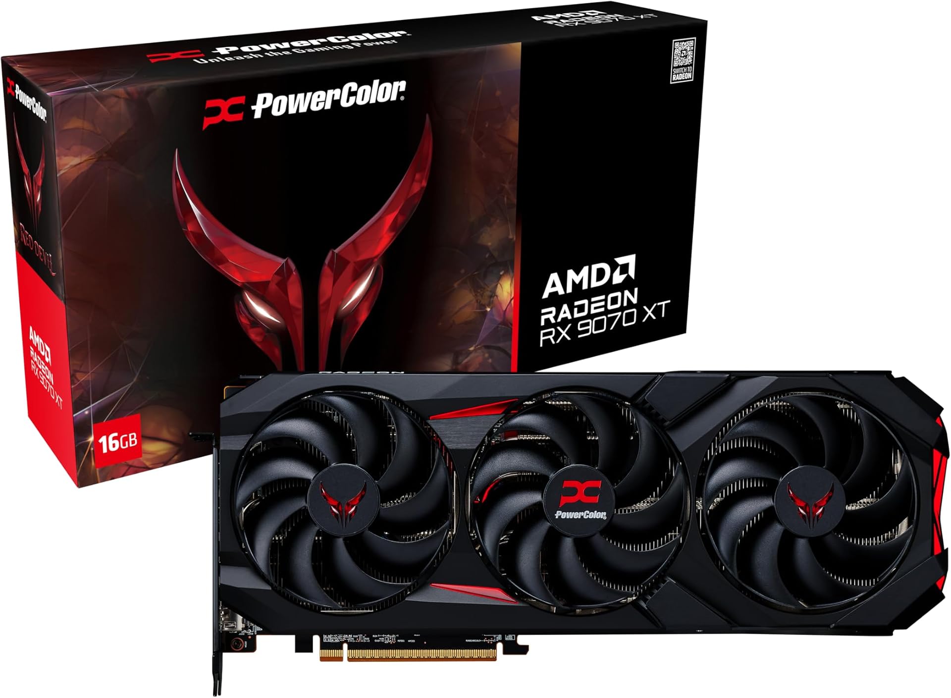 PowerColor Red Devil AMD Radeon RX 9070 XT 16GB GDDR6 Graphics Card