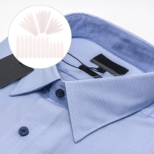 Miniatura 3 de Yardwe 200 piezas de refuerzo en pulgadas con el hogar para ropa de refuerzos divididos suaves múltiples tamaños blancos para hombre, enderezador