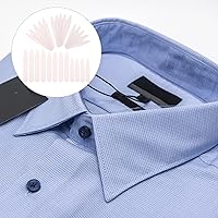 Vista 5 de VILLCASE Estancias de cuello blanco de plástico, refuerzos de huesos para insertos de camisas, 200 piezas