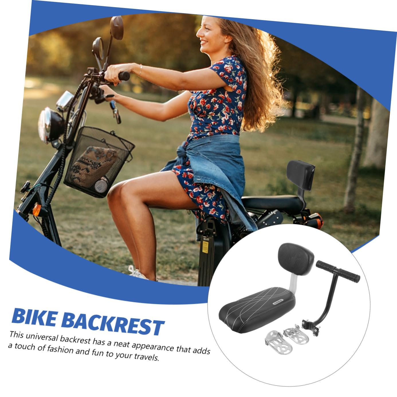 Happyyami Sella Posteriore per Bici Mountain Bike in Spugna e Metallo | Pelle Sintetica, Accessorio per Bicicletta, Adatta a Passeggero, Comfort al Tatto, Alta Durata