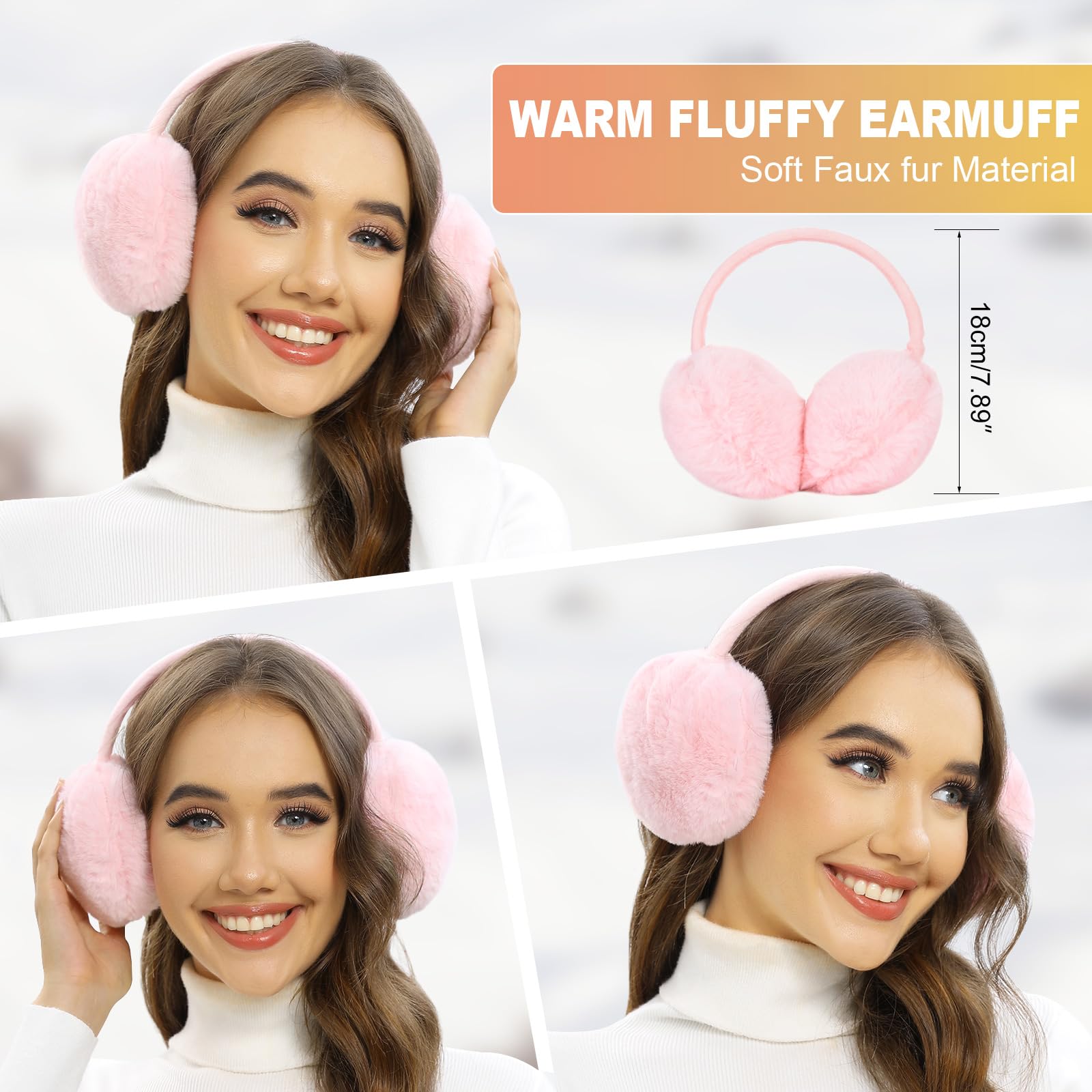 Voqeen Juego de 5 Piezas de Gorro y Bufanda de Punto Guantes de Pantalla táctil Guantes Orejeras de Felpa de Invierno Calcetines térmicos para Gorro de esquí Deportes al Aire Libre