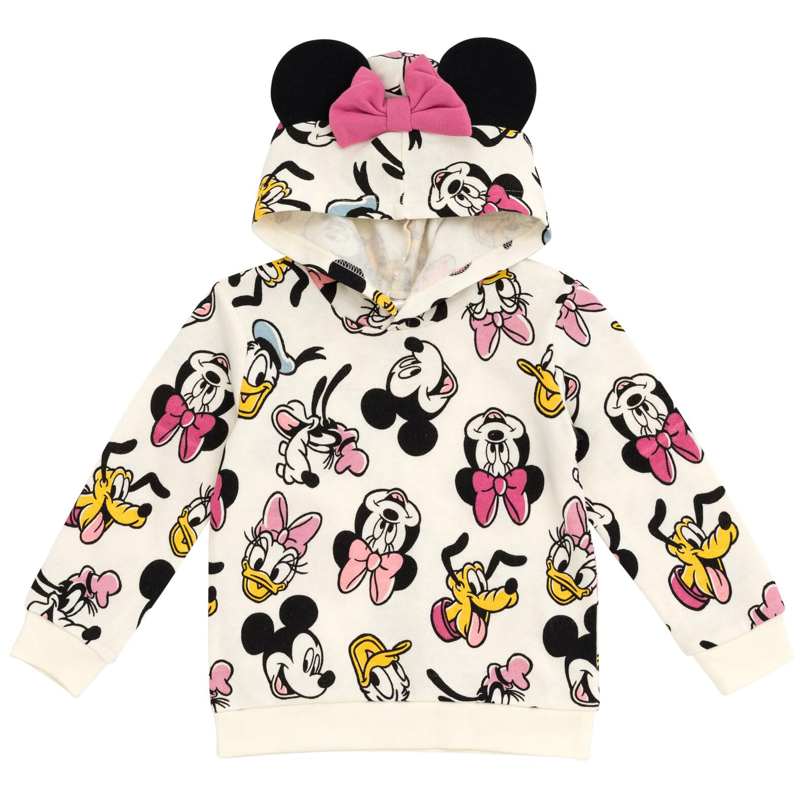 Disney Minnie Mouse Fleece Crossover Hoodie Infant to Big Kid Sizes (12 Months - 14-16)