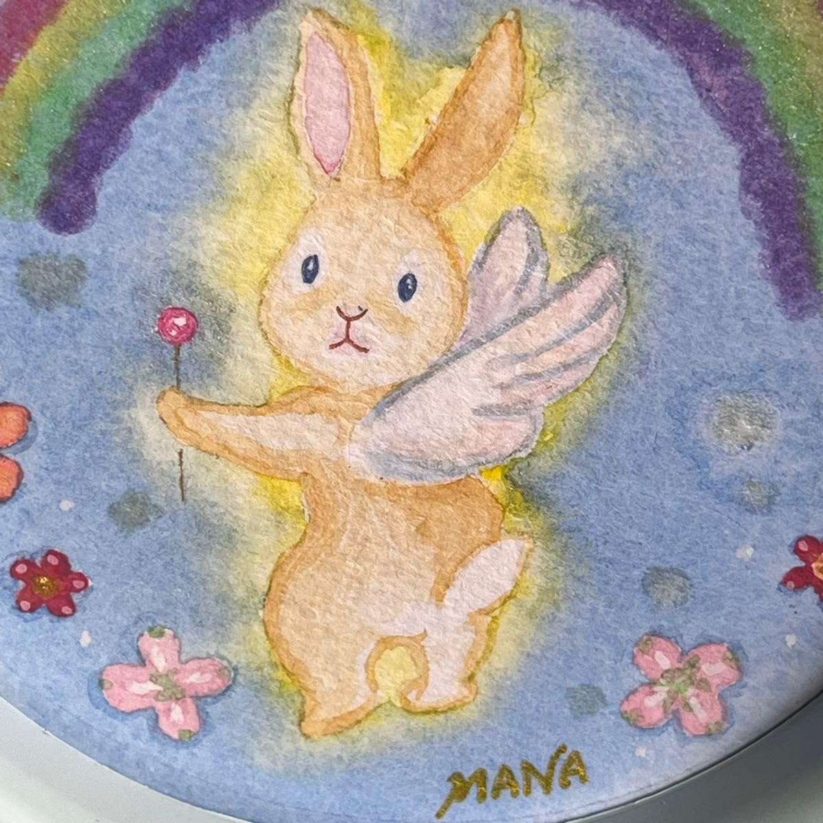 うさぎの天使さんヒーリングアートエネルギーアート