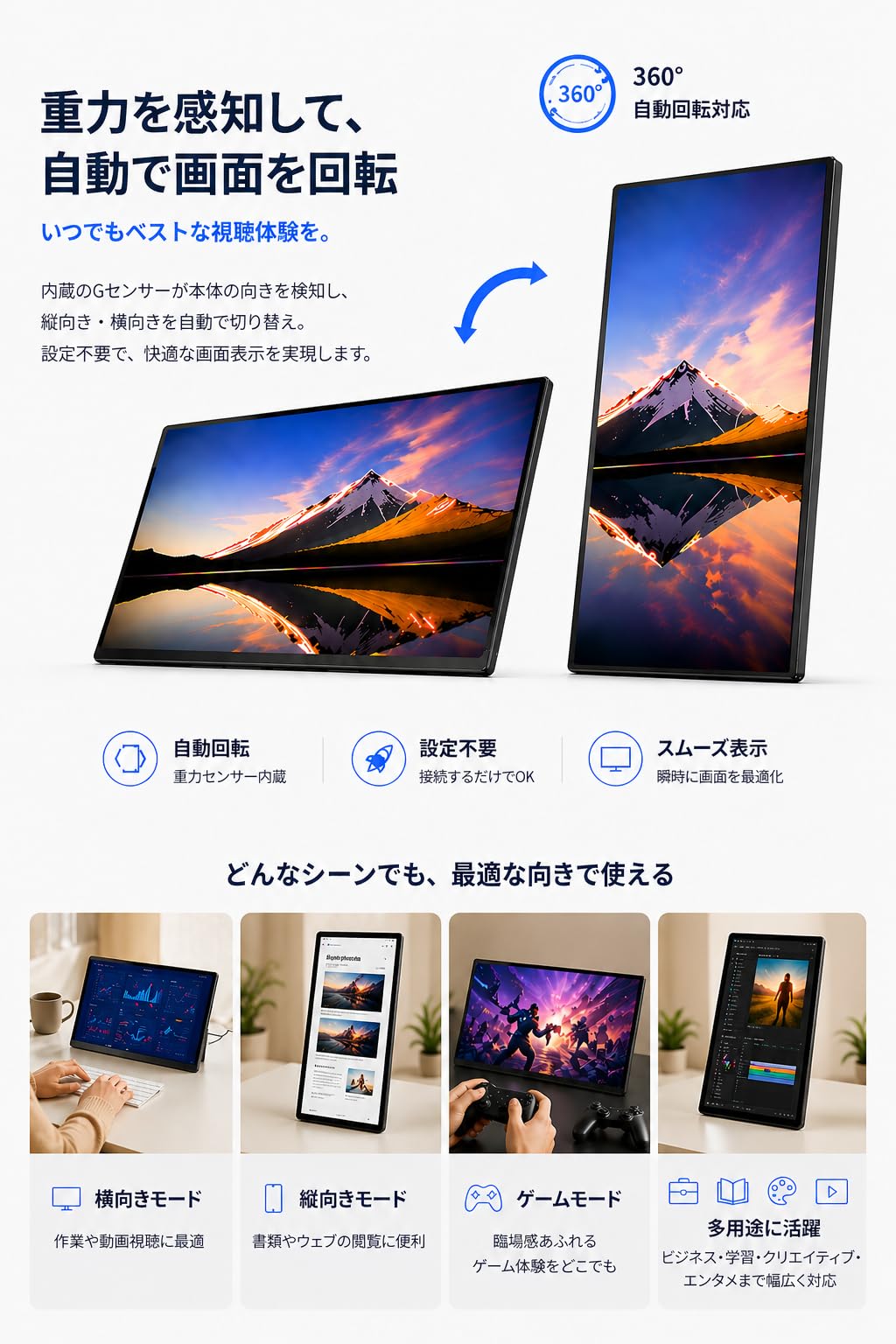 Amazon.co.jp: EHOMEWEI モバイルモニター 有機EL 16インチ 3K OLED