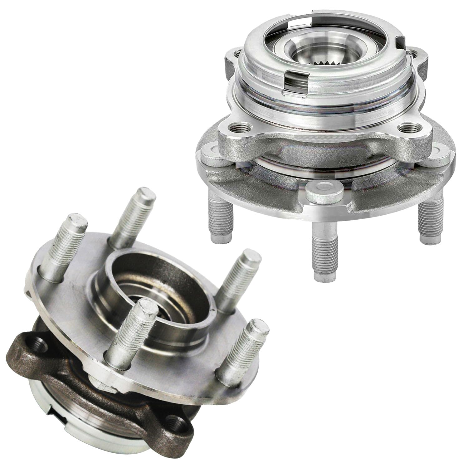 Detroit Axle - 2pc Front Wheel Bearing Hubs for 2015-2021 Nissan GT-R Wheel