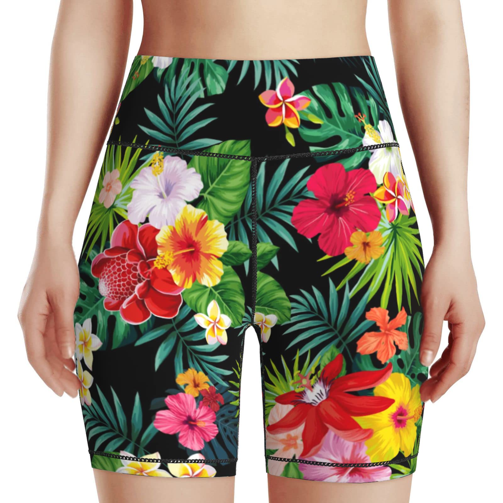 Women's High Waist Bike Shorts for Workout Sports Athletic Running Hiking Biker Yoga Gym Size