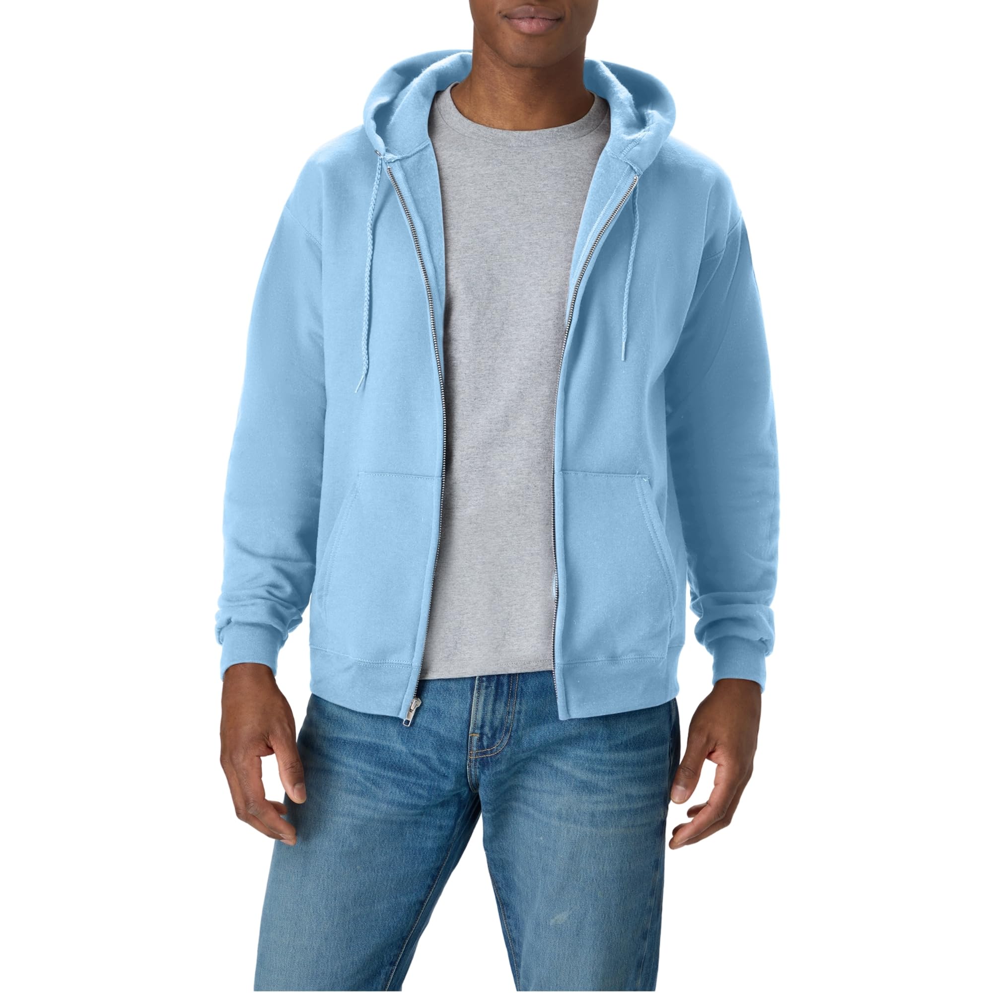 Hanes Men's P180 athletic sweatshirts, Light Blue, M UK