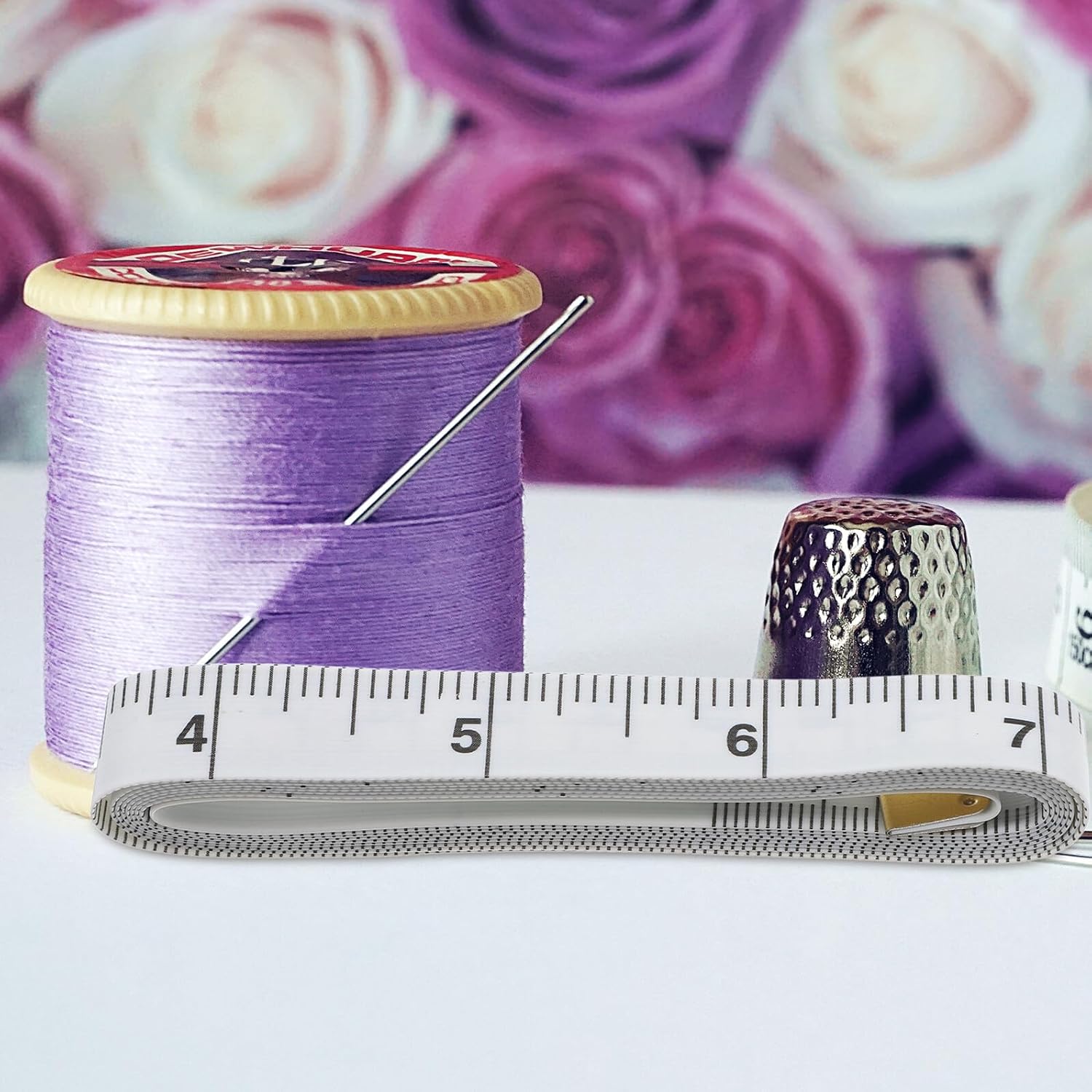 Luxshiny 2pcs Soft Tape Measure for Body Measurements, Sewing and Crafting, PVC Fiberglass Sturdy Fabric Ruler with Imperial and Metric Scales, White for Sewing and DIY Use