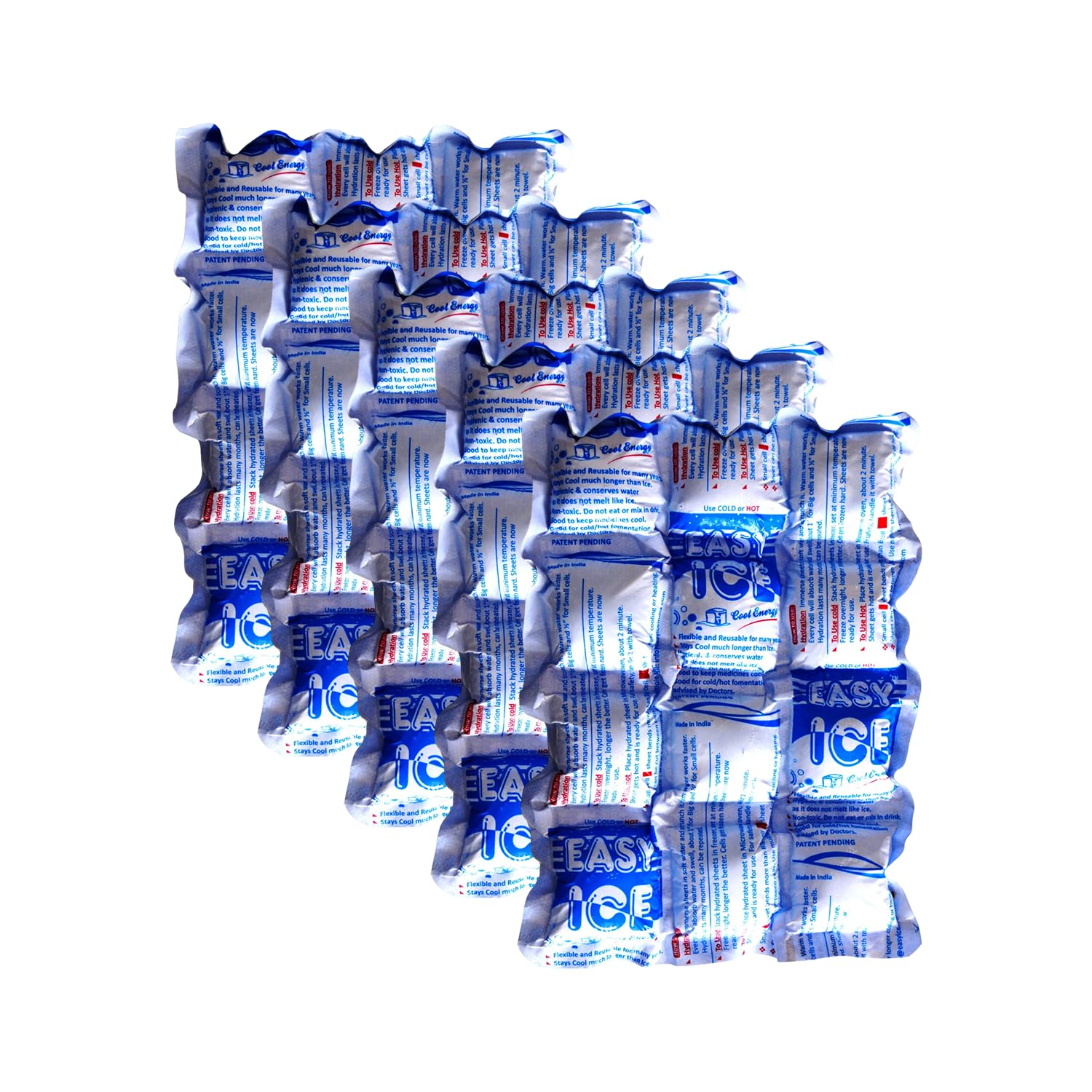 EASY ICE Cool Energy Easy Ice 5 Sheet Pack For Ice Box, Coolers And Cold/Hot Therapy. (B07ZRYYBR1) Amazon Price History, Amazon Price Tracker